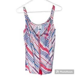 Cabi top print with front tie S